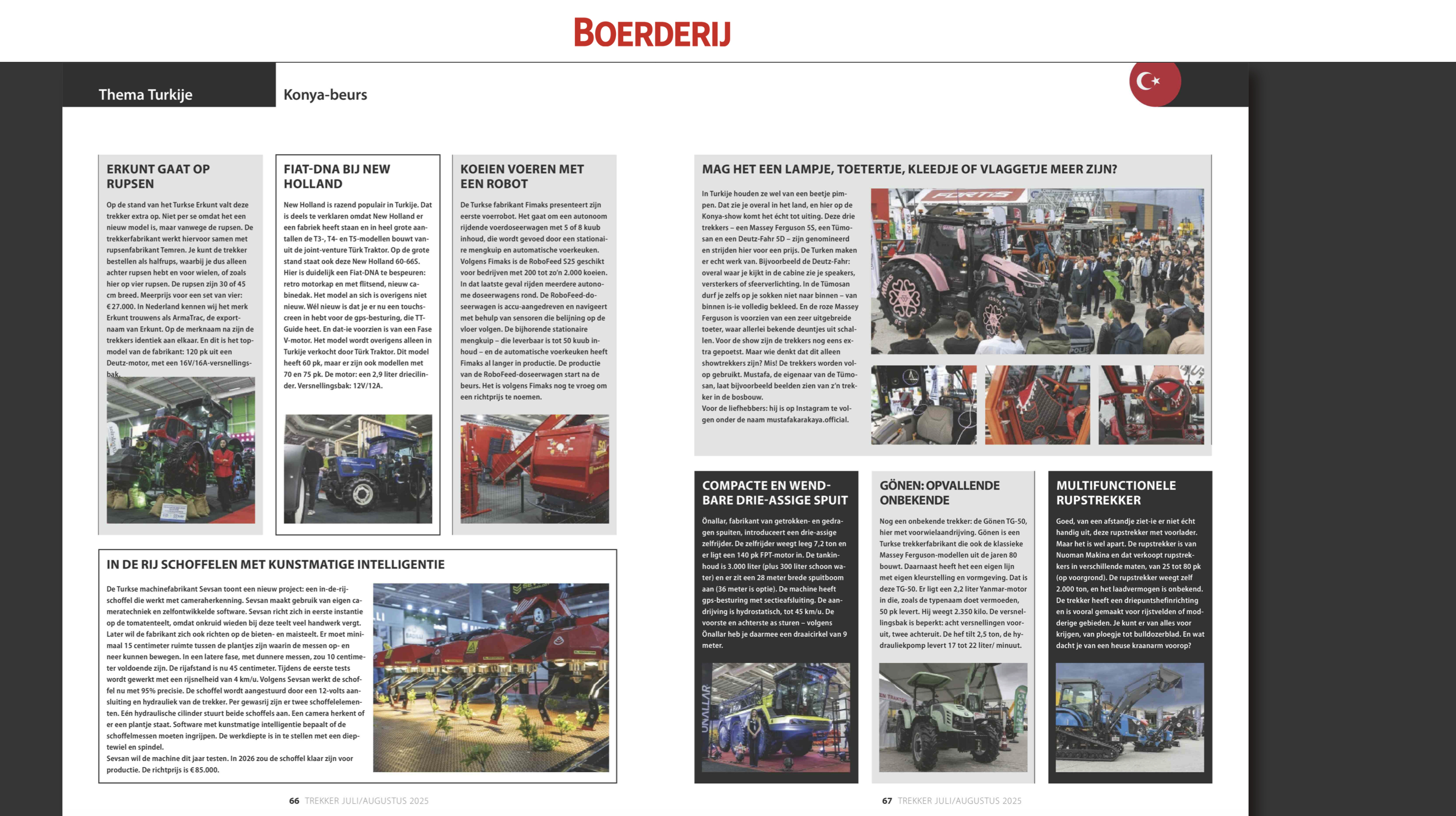 Konya Tarım Fuarı 2025 - Temren Makina standı Hollanda basınında